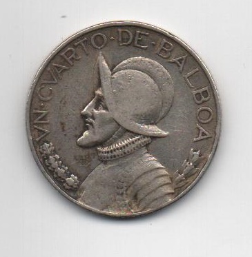 PANAMA DEL AÑO 1934 DE 1/4 BALBOA